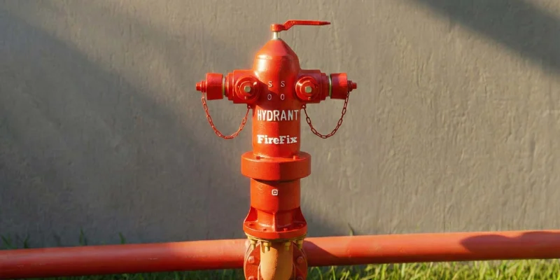 Fire hydrant equipment pillar.