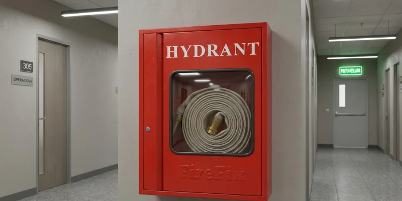 Hydrant box indooor.