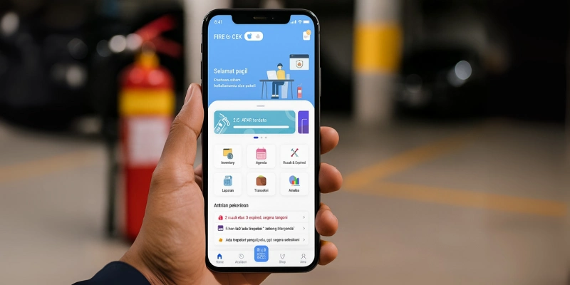 Aplikasi penyimpanan dan monitoring data APAR.