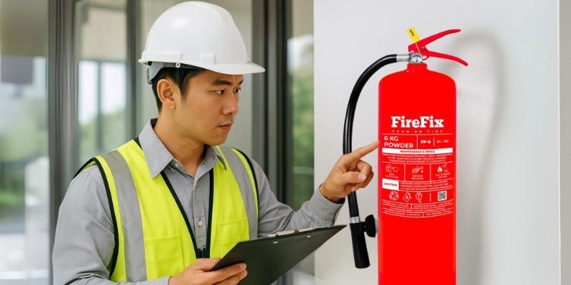 Harga tabung APAR pemadam kebakaran 6 kg Firefix.