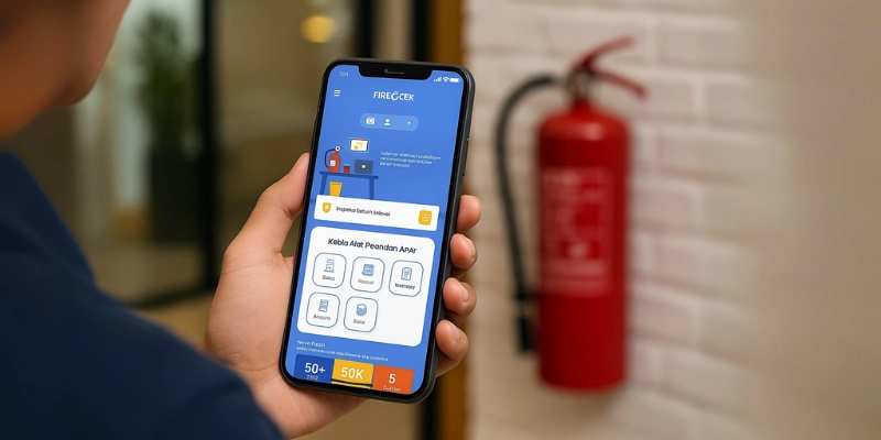 Perawatan APAR setelah refill dengan aplikasi.