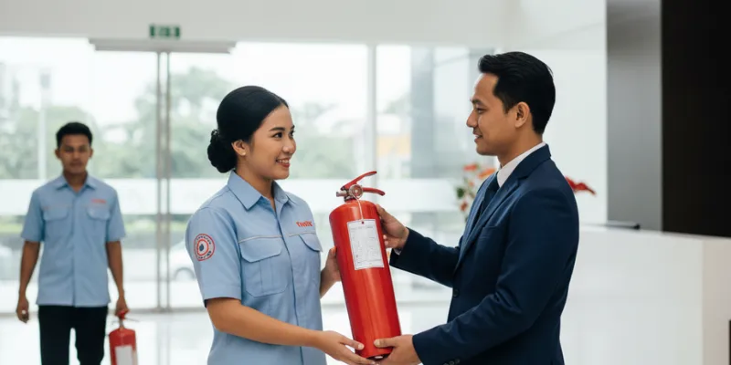 Refill APAR Jakarta Timur dengan backup APAR.