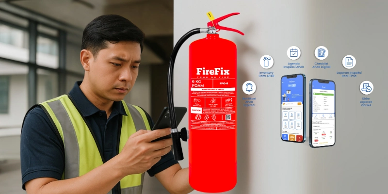 Cara merawat APAR dengan aplikasi digital.