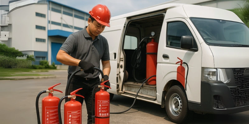 Refill APAR on site service Cilacap.