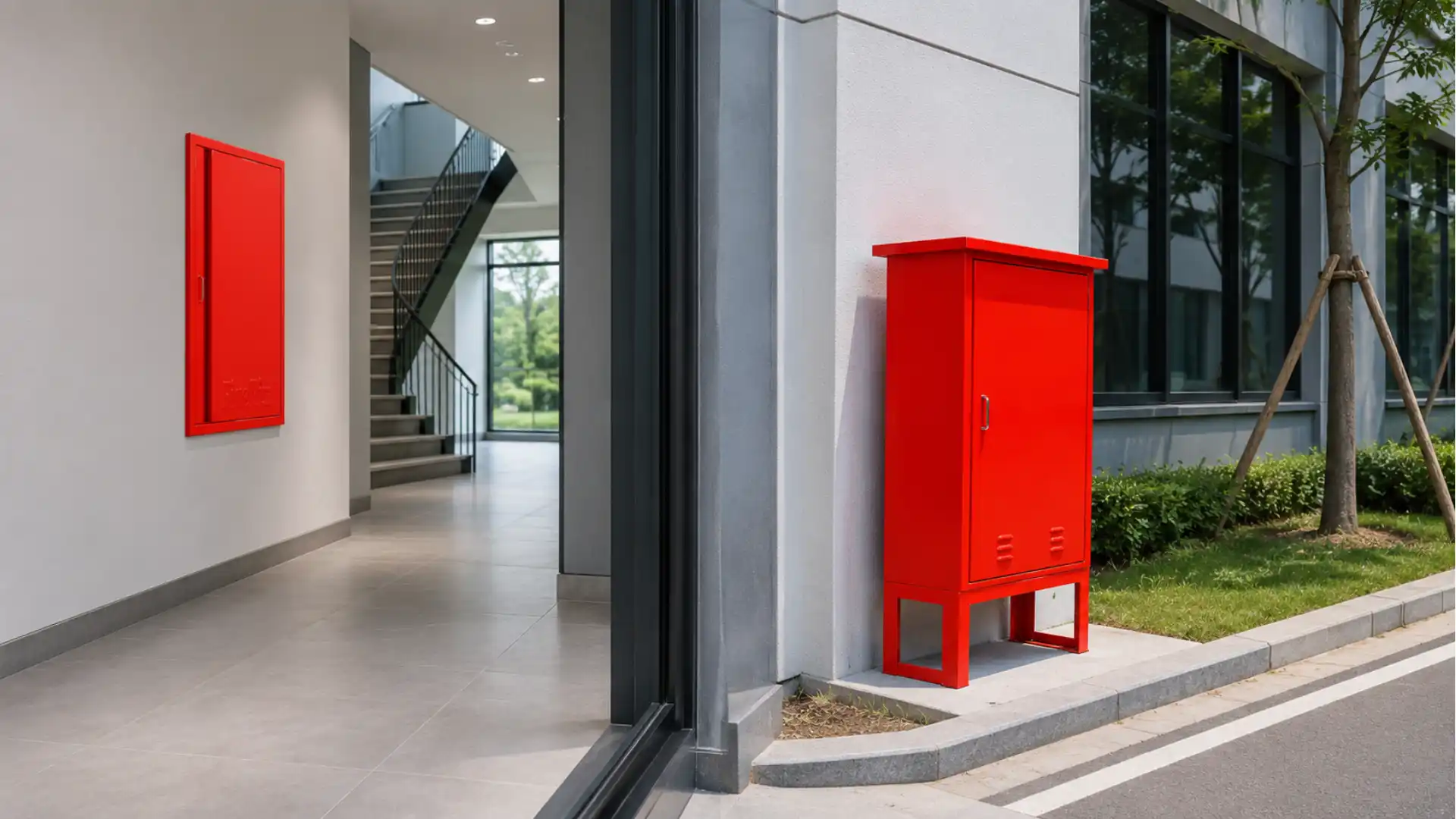 Tempat menyimpan hydrant equipment.